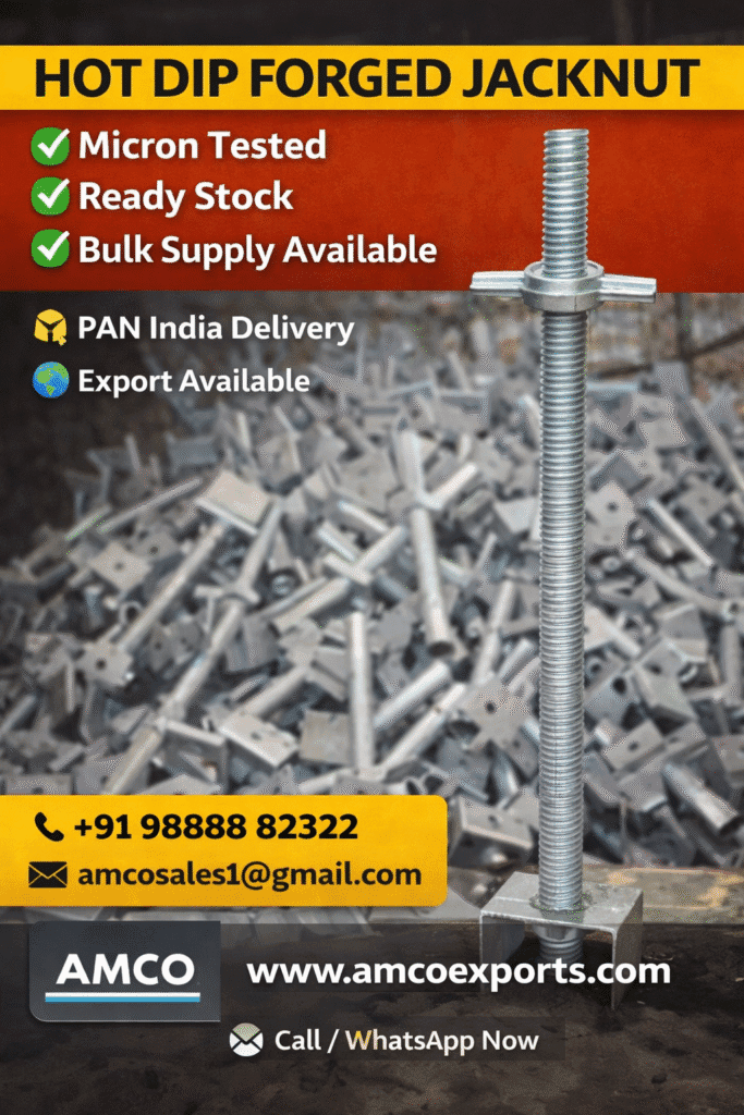 Hot dip galvanized scaffolding parts manufacturer in India – AMCO Exports