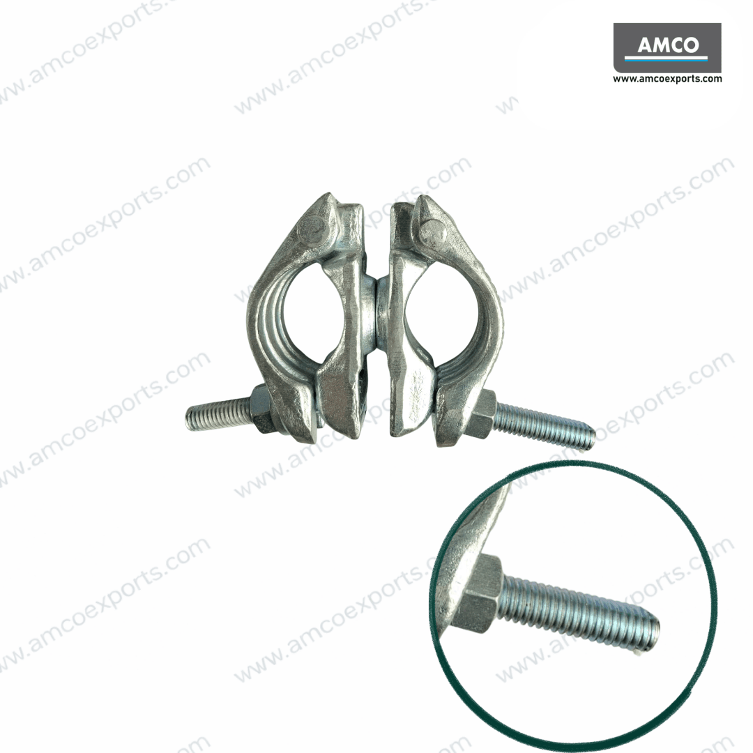 Drop forged swivel coupler with boron steel tee bolt and BSW thread