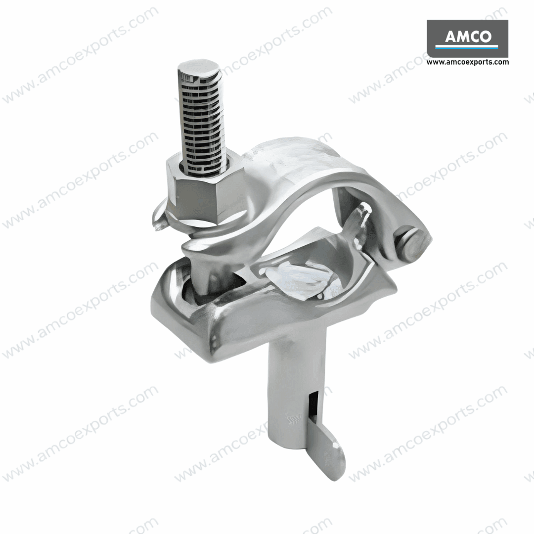 Half coupler with toggle pin for 48.3mm scaffolding tubes