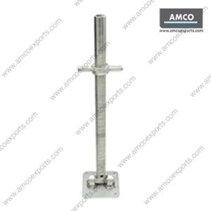 Hollow Swivel Base Jack for scaffolding leveling on uneven ground