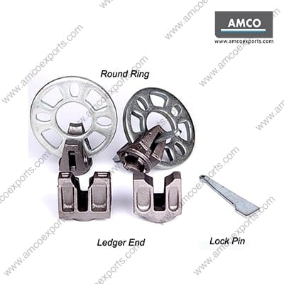 Ringlock scaffolding components ledger end brace end and accessories set