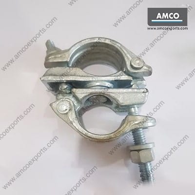 Swivel scaffolding clamp 48.3x60.3mm EN74 compliant for diagonal bracing systems