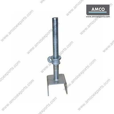 U Head Jack Manufacturer in India supplying heavy-duty Solid U Head Jack with MCI Cup Nut for scaffolding and formwork.