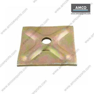 Waller plate for formwork used for load distribution in tie rod shuttering systems