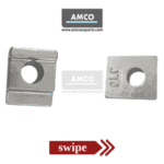 Temporary railway track clip