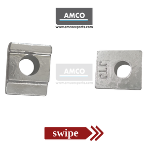 Temporary railway track clip