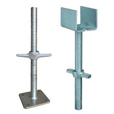 industrial scaffolding supplier supplying base jack and u head jack for fabrication floors