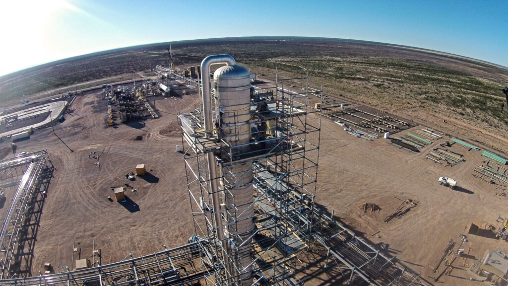 industrial scaffolding setup during shutdown maintenance work
