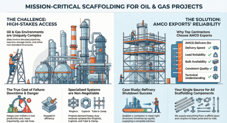 Oil and Gas Scaffolding Supplier in India | Industrial Scaffolding – AMCO Exports