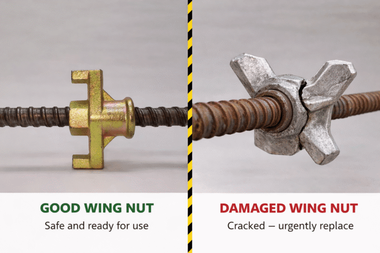 Why Wing Nuts Fail in Formwork – Causes, Load Issues & Prevention Guide