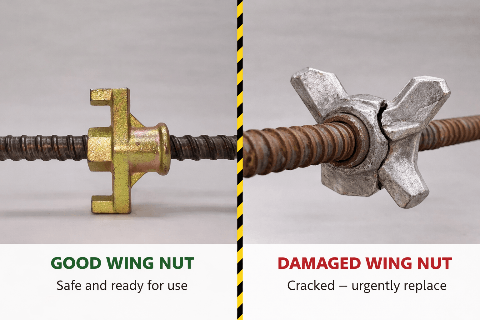 Wing Nut Failure in Concrete Formwork Systems