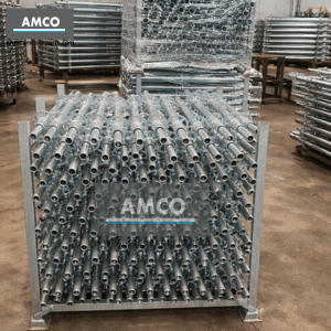 Ringlock standard manufacturer in India supplying HDG 48.3mm vertical scaffolding standard