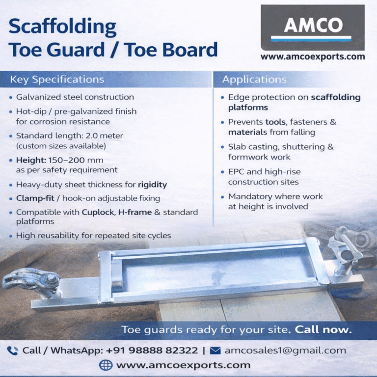 Scaffolding Toe Board Manufacturer in India | Toe Guard