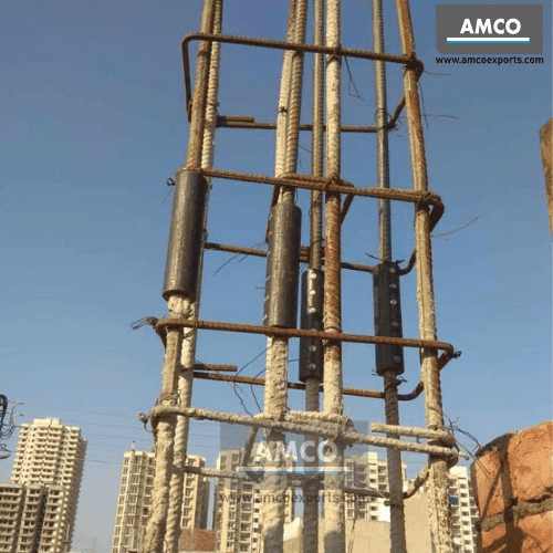 MBT coupler installation at construction site