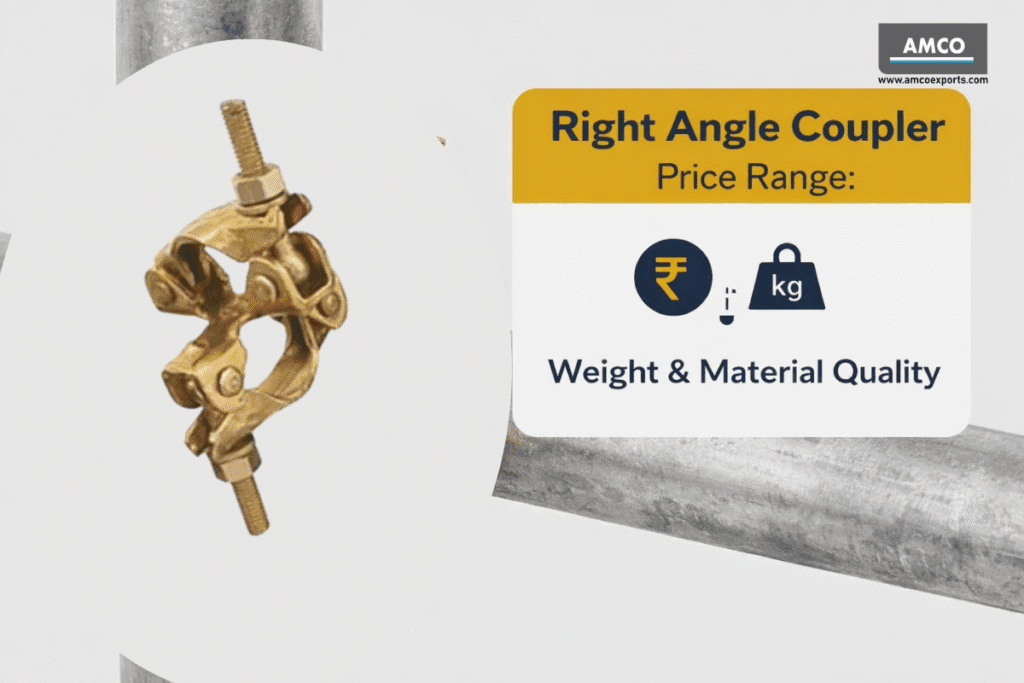 right angle scaffolding coupler price depends on weight and material quality