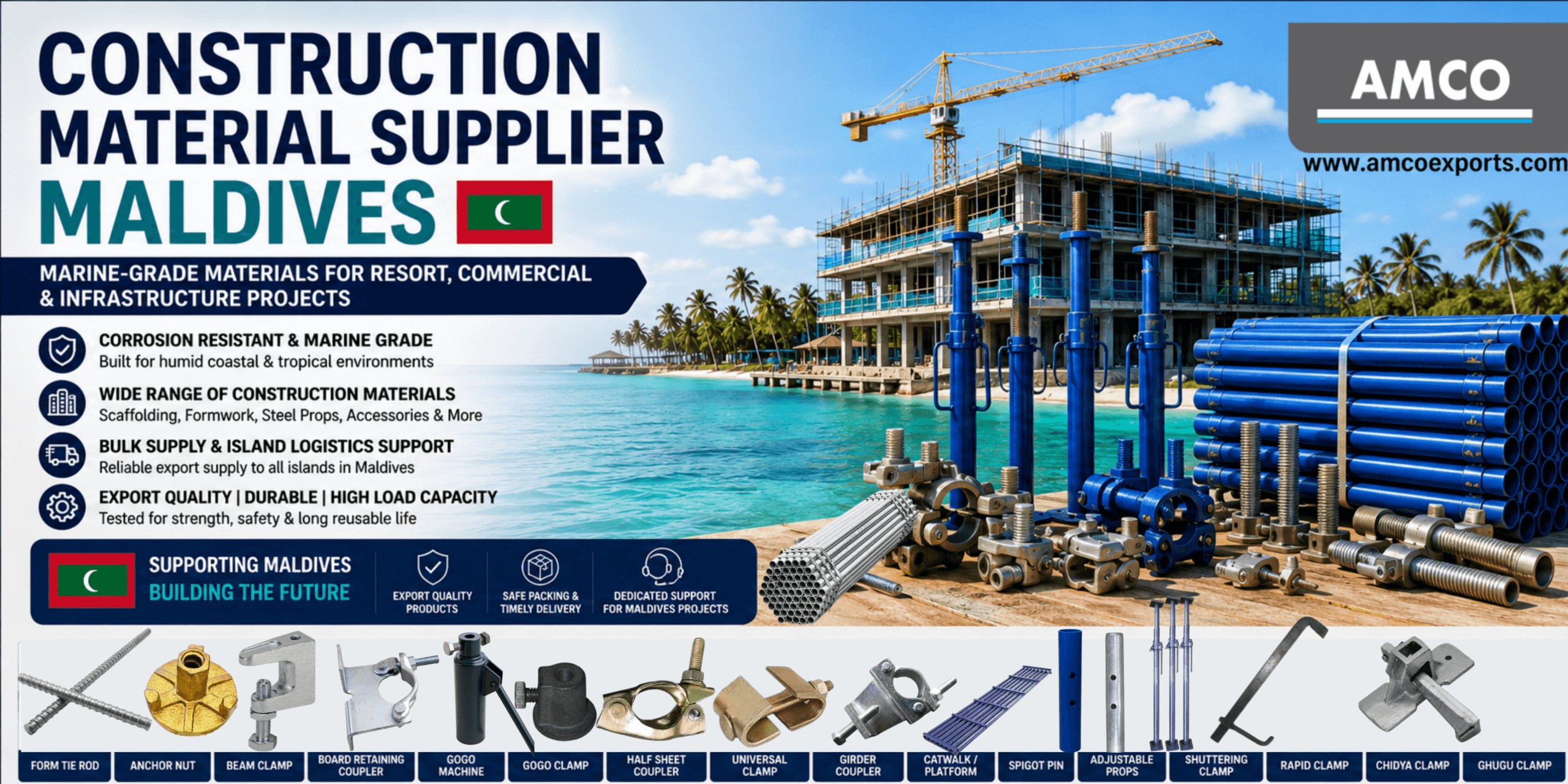 Construction Material Supplier Maldives
