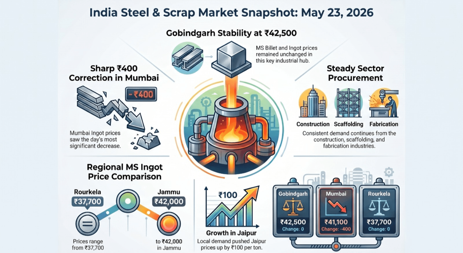 India Steel Market Update 23 May 2026