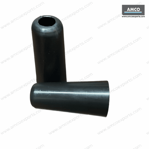 Black PVC cone sleeve for industrial equipment and protective applications.