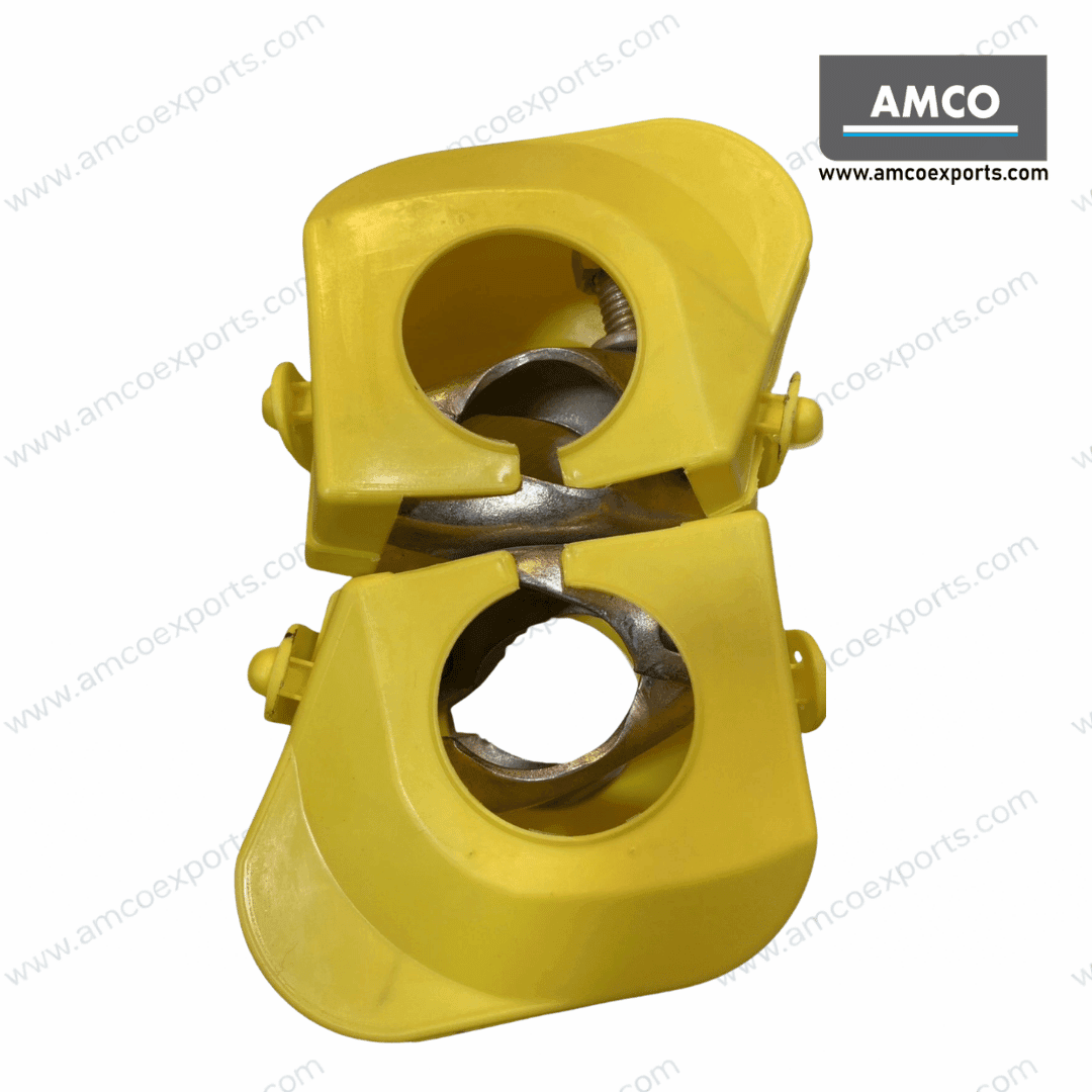 scaffold coupler pvc cover installed on scaffolding clamp