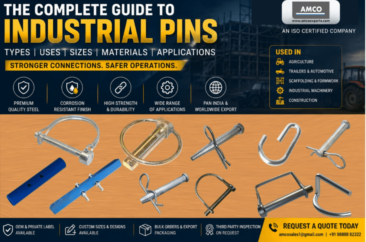 Scaffolding pins and industrial pins
