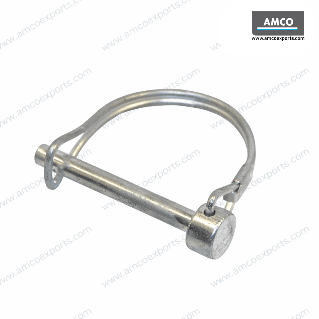 Trailer coupler safety pin with wire lock