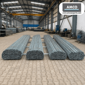 Galvanized scaffolding pipe manufacturer in India supplying 48 OD and 60 OD scaffold tubes with 2.9mm, 3.2mm and 4mm thickness