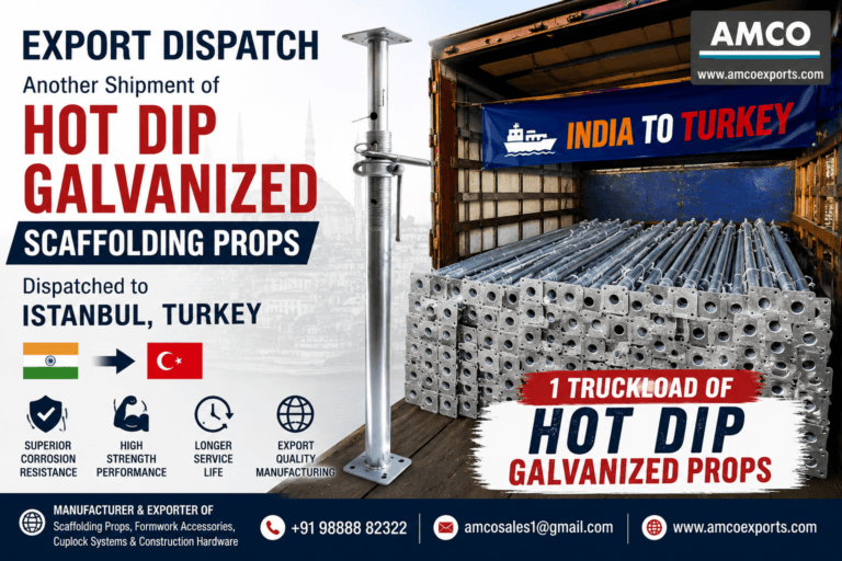Hot Dip Galvanized Props Export Dispatch to Istanbul Turkey