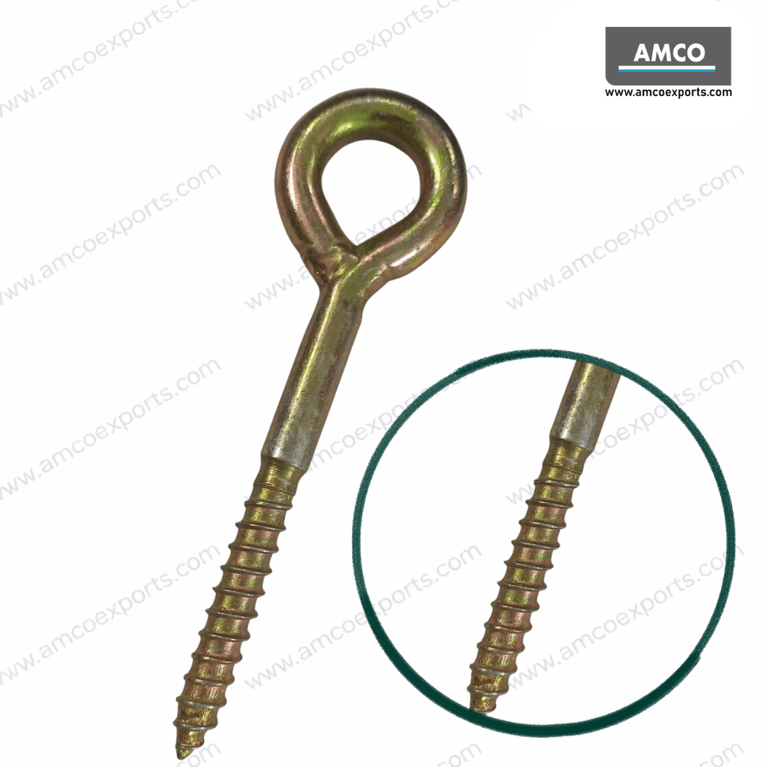 Zinc plated Lag Screw Eye Bolt for anchoring and cable support