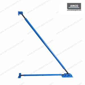Adjustable telescopic push pull props for wall formwork alignment and stabilization