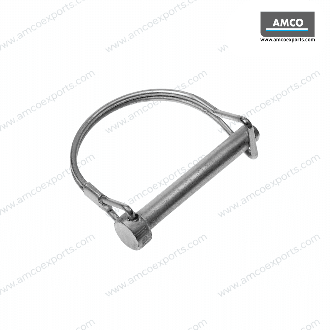 Wire lock pin for trailer coupler with corrosion-resistant zinc finish