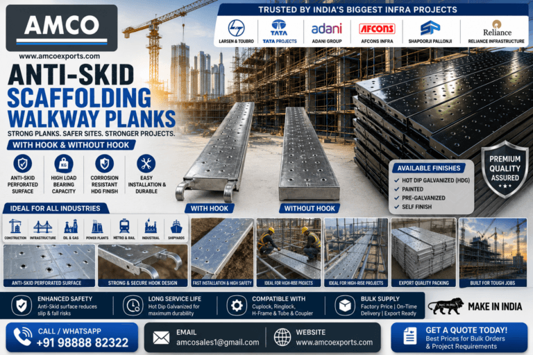 Anti-Skid Scaffold Plank: The Complete Contractor’s Guide for Safer Construction Sites in India
