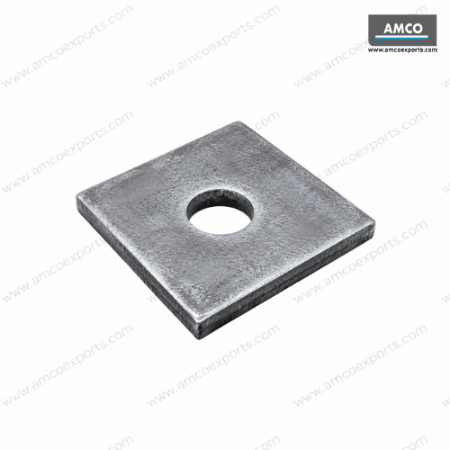 Foundation Bolt Washer manufactured from S235 structural steel with center hole for anchor bolt applications