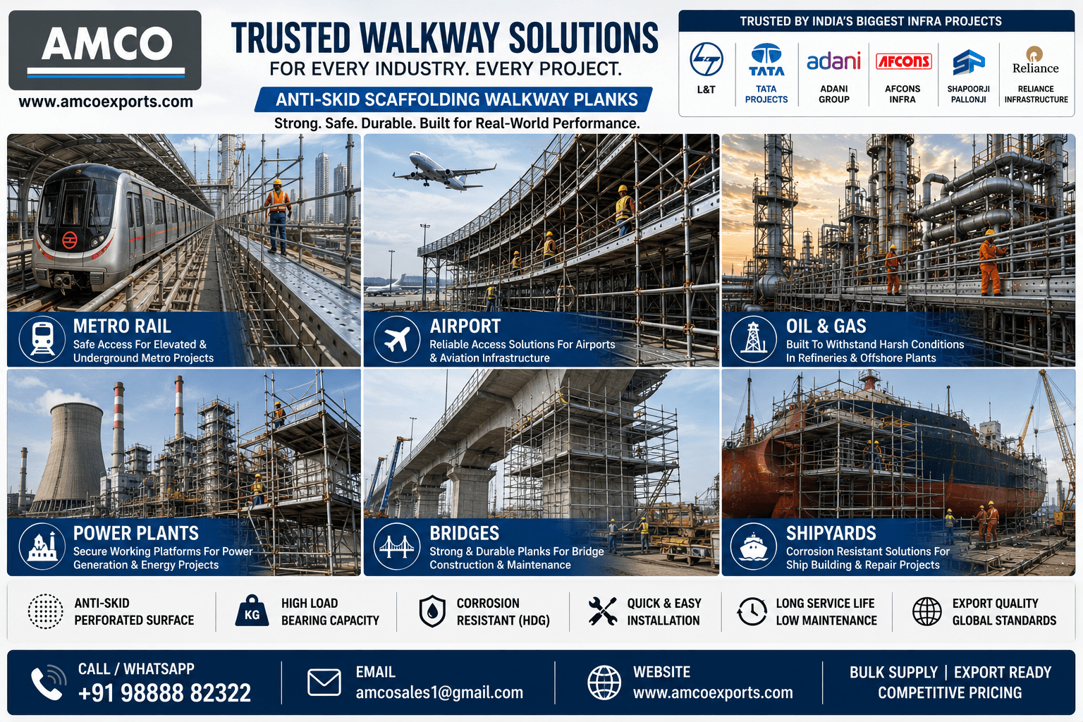 Industries Using Steel Scaffolding Walkway Planks