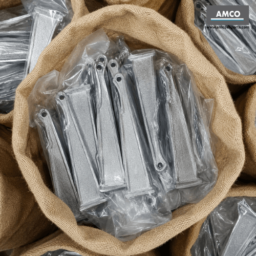 Ringlock Forged Wedge Pins packed for export by AMCO Exports for scaffolding applications