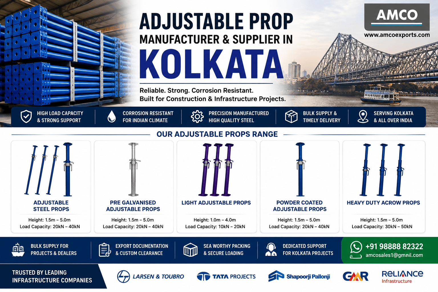 Adjustable Prop Manufacturer and Supplier in Kolkata