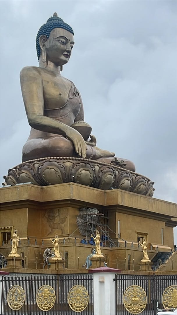 Completed Bhutan monument construction project
