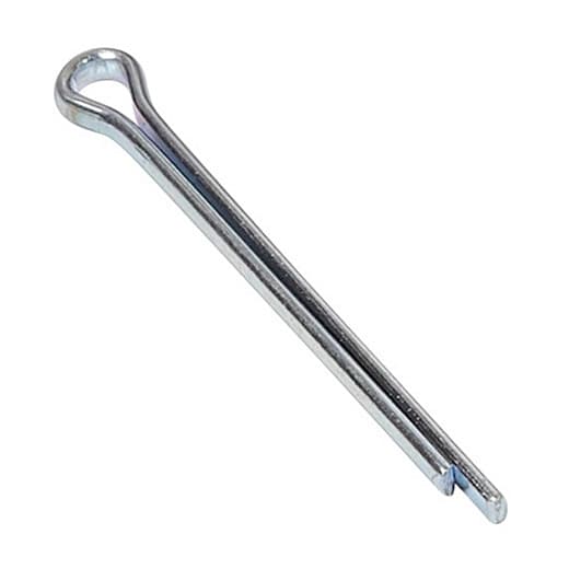 Cotter pin or split pin for retaining compatible mechanical fasteners and assemblies