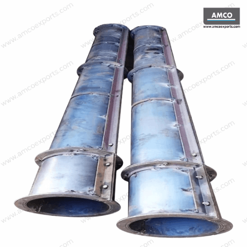 Steel circular column formwork mould with reinforced outer bands by AMCO Exports