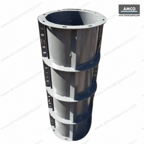 Circular steel column formwork used for round concrete column construction