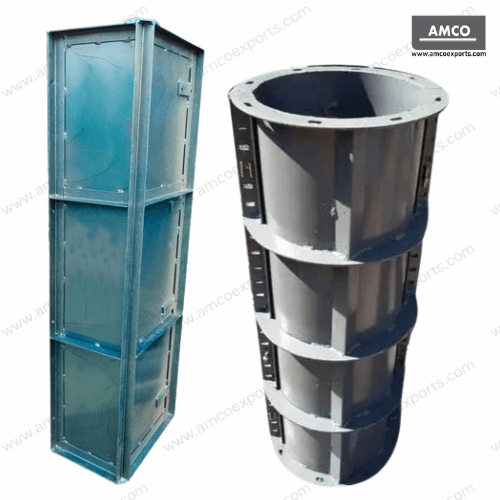 Circular and rectangular column formwork compared for construction applications